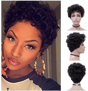 Black-Wigs-with-Bangs-for-Women,-Small-Short-Curly-Hair-Wig-Synthetic-Full-Heat-Resistant-Female-Natural-Wigs-with-Wig-Cap-8-incn