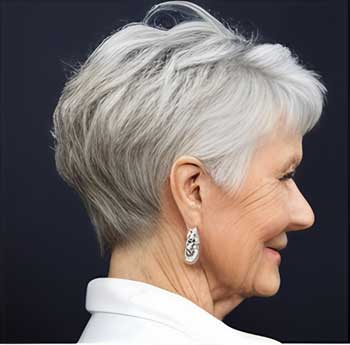 Natural Grey Look Haircuts and hairstyles for older women